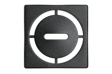 Schluter KerdiDrain Pure Shower Grate Kit with Integrated Bonding Flange Ideal for Tile Showers Stainless Steel 4 Grate Square Matte Black Grate Finish KDIF4GRKMGSD8