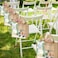 Breathffy 6 Pack Wedding Burlap Tote Bachelorette Gift Bags with Clear Window and Ribbon for Bridesmaid Beach Shower PartySage Green