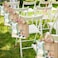 Breathffy 6 Pack Wedding Burlap Tote Bachelorette Gift Bags with Clear Window and Ribbon for Bridesmaid Beach Shower PartySage Green