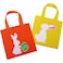 Elcoho 30 Pieces Easter Nonwoven Bunny Bags with Handles 88 Inch Easter Treat Bag Bulk Goodie Gift Bags for Easter Party Favors