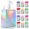 KeerxunBag 12pcs Reusable Gift BagsIncludes Tissue Paper Gift bag with handle Birthdays Parties Holidays Weddings Medium 10x4x8in colorful