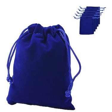 KUPOO 25 Pack 5x7 Inch Velvet Drawstring BagsBlack Drawstrings Velvet Bags for JewelryDrawstring BagsCandy BagsParty Favors Royal Blue