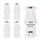 OKBA 5 PCS Sublimation wine gift bag blank Canvas bottle with drawstring Reusable gift BagsSuitable for sublimation screen printing DIY graffiti
