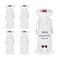 OKBA 5 PCS Sublimation wine gift bag blank Canvas bottle with drawstring Reusable gift BagsSuitable for sublimation screen printing DIY graffiti