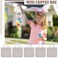 Sadnyy 24 Pcs Mini Tote Bag Bulk 8 x 8 Gift Bag Blank Small Canvas Tote Bags Goody Gift Sacks for DIY Crafts Party Favor