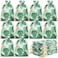 Saintrygo 20 Pcs Tropical Gift goodie Bags Hawaii Luau Party Favor Drawstring Palm Leaf Candy Bags 4 x 6 Inch