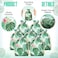 Saintrygo 20 Pcs Tropical Gift goodie Bags Hawaii Luau Party Favor Drawstring Palm Leaf Candy Bags 4 x 6 Inch