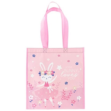 Stephen Joseph Large Recycled Gift Bag with Handles Kids Reusable Birthday Party Gift Bag Shopping Bag