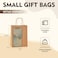 YEEHAW Brown Paper Bags with Handles Bulk 58x32x825 50Pcs Gift Bags Small Size Brown Kraft Bag with Handles Bulk Bags for Retail Party Shopping Merchandise