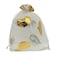 Ankirol 100pcs Sheer Organza Favor Bags 5x7 inch Wedding Baby Shower Drawstring Pouches white gold leaf