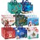 YANGTE 16 Pack Christmas Tote Bags with Handles NonWoven Gift Bags 128 98 67