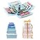 CHARMGIFTBOX 8 Pack Gift Boxes with Lids 4 Surprise Gift Box Explosion and 4 Paper Square White Nesting Gift Boxes Exploding Box Set for Boyfriend Husband Son Birthday Party Favor Boxes BluePink