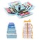 CHARMGIFTBOX 8 Pack Gift Boxes with Lids 4 Surprise Gift Box Explosion and 4 Paper Square White Nesting Gift Boxes Exploding Box Set for Boyfriend Husband Son Birthday Party Favor Boxes BluePink
