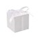 COTOPHER 60pcs Wedding Favor Boxes Paper Gift Boxes 3x3x3 Inches Small Gift Boxes with Ribbons Small Boxes for Gifts Crafting Cupcake Candy Bridesmaid Proposal BoxesEasy Assemble Boxes White