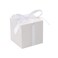 COTOPHER 60pcs Wedding Favor Boxes Paper Gift Boxes 3x3x3 Inches Small Gift Boxes with Ribbons Small Boxes for Gifts Crafting Cupcake Candy Bridesmaid Proposal BoxesEasy Assemble Boxes White
