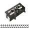 HAPPY POTATO 30 Pack Macaron Boxes for 4 or 5 41919 Inches Macaron Packaging Boxes Black Macaron Box with Window Macaron Container Gift Boxes with Ribbon