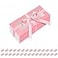HAPPY POTATO 30 Pack Macaron Boxes for 4 or 5 41919 Inches Macaron Packaging Boxes Pink Macaron Box with Clear Window Macaron Container Gift Boxes with Ribbon