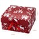 ARTLYMERS Christmas Gift Boxes with Lids 6 Pack Gift Box and Red Ribbon Christmas Themed Pattern Small Gift Boxes for Xmas Presents Gifts Easy Assemble