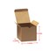 Bonfasvo Gift Boxes 30 Pack 4x4x4 inches Brown Fold Kraft Paper Boxes Bridesmaids Proposal Box Cupcake Boxes Easy Assemble Boxes with Lids for Wedding Birthday Party Christmas