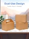 Shallive 50 Pcs Large Treat Boxes 9x6x6 Inch Brown Gable Gift Boxes with Handle Kraft Lunch Boxes Recycled Paper Gift Bags Take Out Cookie Boxes Welcome Boxes Candy Bags For Wedding Supplies