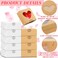 Sinmoe 50 Pcs Valentine Party Favors Gift Boxes Heart Shaped Candy Boxes with Window Bulk Valentines Day Bakery Treats Containers Kraft White and Brown Packaging Cases with Stickers for Wedding