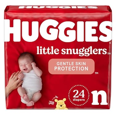 HUGGIES Heavy Absorbency Disposable Unisex Little Snugglers Newborn Baby Diaper 288 per Case