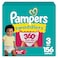 Pampers Diapers Swaddlers 360 Size 3 156 Count up to 100 Leakproof Comfy Dry Fit Designed for Easy Changes Pull On Baby Diaper Packaging May Vary