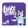 Luvs Size 4 Baby Diapers Platinum Protection Bluey Diapers for Day Night Size 4 198 Count Packaging May Vary