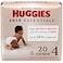 HUGGIES Huggies Size 4 Diapers Skin Essentials Baby Diapers Size 4 2237 lbs 20 Count Packaging May Vary