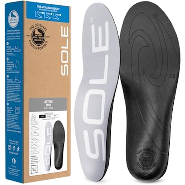 SOLE Active Thin Orthotic Sport Insoles Anti Fatigue Arch Support Shoe Inserts Mens Size 11Womens Size 13