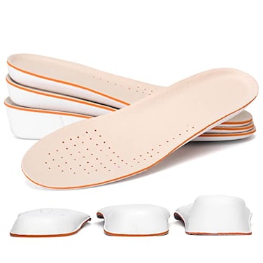 XINIFOOT Height Increase Insole 25cm Breathable High Full Shoe Insoles Shoe Inserts Cushion Pads Lift Kits Elevator Insoles for Men US812