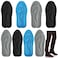Janmercy 8 Pairs 3D Shoe Insoles Inserts Women Men Sponge Insoles Replacement Innersoles Cushioning Work Boot Replacement Shoe InsertsMulti Colors Shoe Size 611