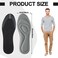 Janmercy 8 Pairs 3D Shoe Insoles Inserts Women Men Sponge Insoles Replacement Innersoles Cushioning Work Boot Replacement Shoe InsertsMulti Colors Shoe Size 611