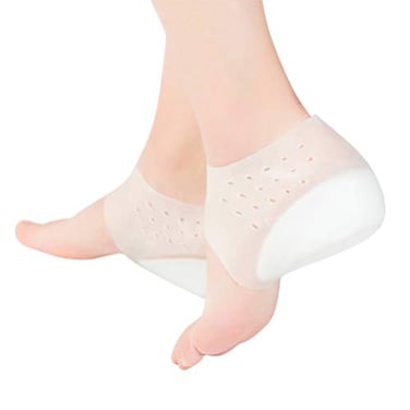 EXCEART Lightweight Silicone Invisible Heel Pads Height Increase Insoles Fit Most Shoe Styles