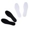 Happystep Terry Cloth Shoe Inserts Washable Shoe Insoles Sockless Shoe Liners for Women Sweat Absorbing Cotton Barefoot Inner Soles Zero Drop 2 Pairs BlackWhite Womens Size 10