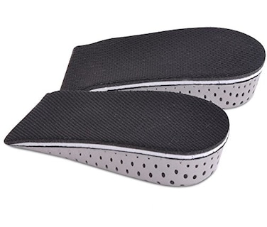 HugeStore Guithia Memory Foam Invisible Height Increasing Insoles Height Elevator Insoles Heel Lift Shoe Pad 33CM
