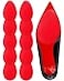 CZBYXA12 Red Sole Guards Oval Shoe Bottom Protectors Replacement for Christian Louboutin Heels AntiSlip Red Bottom Protector for Expensive Shoes 10 Pcs Red Grid43X 30