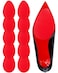 CZBYXA12 Red Sole Guards Oval Shoe Bottom Protectors Replacement for Christian Louboutin Heels AntiSlip Red Bottom Protector for Expensive Shoes 10 Pcs Red Grid43X 30