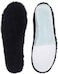 ABUSA Black Sheepskin Insoles Womens Premium Think Wool Fur Fleece Inserts Cozy Fluffy 7