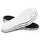 XINIFOOT 3 Pairs Shock Absorption Flexible Replacement Insoles PU Elastic Inserts Relieve Foot Pain Maximum Cushion Comfortable Insoles for Men Black