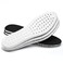 XINIFOOT 3 Pairs Shock Absorption Flexible Replacement Insoles PU Elastic Inserts Relieve Foot Pain Maximum Cushion Comfortable Insoles for Men Black