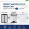 RayPard 120 Counts 26 Gallon Small Drawstring Trash Bags Garbage Bags by Small Strong Plastic Bags fit 7510 Liter Trash Can for Home Office Kitchen Bathroom Bedroom White Waste Basket Liners