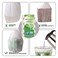 Aklyaiap 220 Counts 4 Gallon Trash BagTear Leak Resistant Bathroom Biodegradable Small Garbage Can Bags Unscented for Home Kitchen 5Rolls White