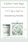YYaaloa 4 Gallon Small Trash Bags NoTearing Drawstring 11 Mil Thick 64 Count Small Garbage Bags Wormwood scent for Bathroom Kitchen Toilet Home Office and Bedroom Green 64 Count