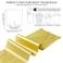 HDY 5 Rolls Small Trash Bags 100 Counts Durable 4 Gallon Small Garbage Bags for home office kitchen Bathroom Bedroom Trash Can linersGolden