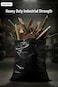 MaxiMite 9596 Gallon ExtraLarge Black Garbage Can Liners HeavyDuty Trash Bags 50 Bags 15 Mil Thick Ideal for Commercial Home Use