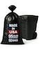 MaxiMite 9596 Gallon ExtraLarge Black Garbage Can Liners HeavyDuty Trash Bags 50 Bags 15 Mil Thick Ideal for Commercial Home Use