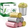 Hommaly 26 Gallon 240 pcs Small Multi Trash Bags Strong Pink Gray Gold Garbage Bags Bathroom Trash Can Bin Liners Unscented Mini Plastic Bag for Office Waste Basket Liner Fit 10 Liter 226 Gal
