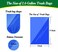 Hommaly 26 Gallon 240 pcs Small Multi Trash Bags Strong Pink Gray Gold Garbage Bags Bathroom Trash Can Bin Liners Unscented Mini Plastic Bag for Office Waste Basket Liner Fit 10 Liter 226 Gal