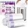 JOYEUX Small Trash Bags 4 Gallon Drawstring Small Garbage Bags White Mini Trash Can Liners for Bathroom Bedroom Office Faint Scented 45 Count